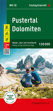 Pustertal - Dolomiten, Wander-, Rad- und Freizeitkarte 1:50.000, freytag & berndt, WKI 10