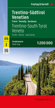 Trentino-Südtirol - Venetien, Straßen- und Freizeitkarte 1:200.000, freytag & berndt - Cover