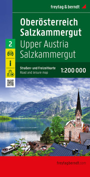 Oberösterreich - Salzkammergut, Straßen- und Freizeitkarte 1:200.000
