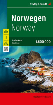 Norwegen, Straßenkarte 1:600.000