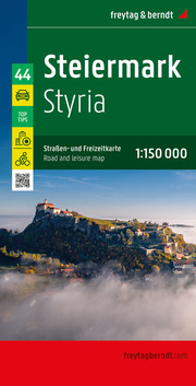 Steiermark, Straßen- und Freizeitkarte 1:150.000
