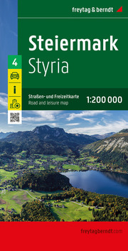 Steiermark, Straßen- und Freizeitkarte 1:200.000