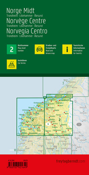 Norwegen Mitte, Straßen- und Freizeitkarte 1:250.000 - Abbildung 1