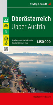 Oberösterreich, Straßen- und Freizeitkarte 1:150.000