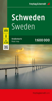 Schweden, Straßenkarte 1:600.000