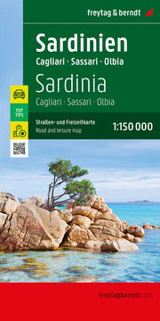 Sardinien, Straßen- und Freizeitkarte 1:150.000