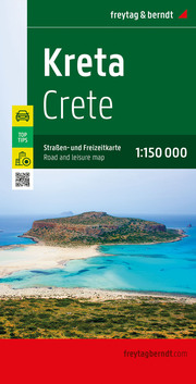 Kreta, Straßen- und Freizeitkarte 1:150.000