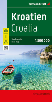 Kroatien, Straßenkarte 1:500.000
