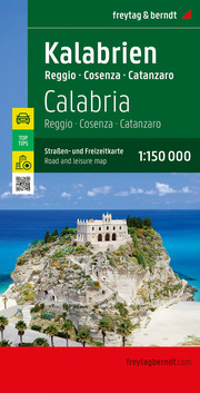 Kalabrien, Straßen- und Freizeitkarte 1:150.000