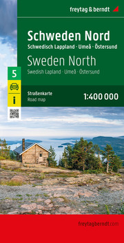 Schweden Nord, Straßenkarte 1:400.000