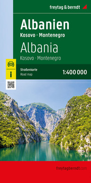 Albanien, Straßenkarte 1:400.000