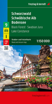 Schwarzwald - Schwäbische Alb - Bodensee, Straßen- und Freizeitkarte 1:150.000, freytag & berndt - Cover