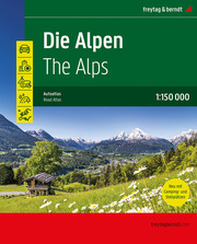Die Alpen, Straßenatlas 1:150.000, freytag & berndt