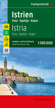 Istrien, Straßen- und Freizeitkarte 1:100.000, freytag & berndt - Cover