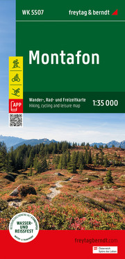 Montafon, Wander-, Rad- und Freizeitkarte 1:35.000, freytag & berndt, WK 5507