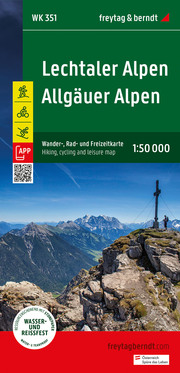 Lechtaler Alpen - Allgäuer Alpen, Wander-, Rad- und Freizeitkarte 1:50.000, freytag & berndt, WK 351 - Cover