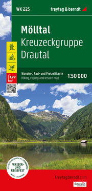 Mölltal, Wander-, Rad- und Freizeitkarte 1:50.000, freytag & berndt, WK 225