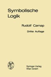 Einführung in die symbolische Logik - Cover