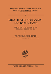 Qualitative Organic Microanalysis - Cover
