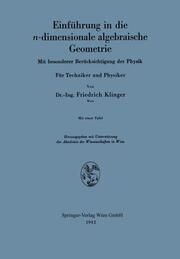 Einführung in die n-dimensionale algebraische Geometrie - Cover