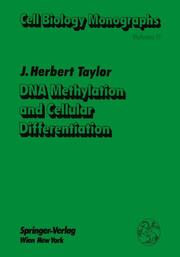 DNA Methylation and Cellular Differentiation - Cover