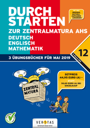 Durchstarten zur Zentralmatura 2019. SET AHS: Deutsch, Mathematik, Englisch - Cover