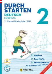 Durchstarten Deutsch 2. Klasse Mittelschule/AHS Lernhilfe