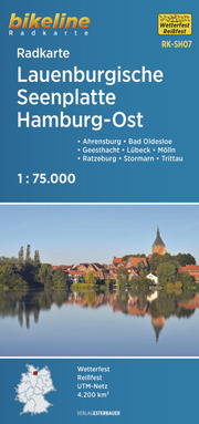 Radkarte Lauenburgische Seenplatte Hamburg Ost