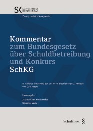 Kommentar zum Bundesgesetz über Schuldbetreibung und Konkurs SchKG - Cover