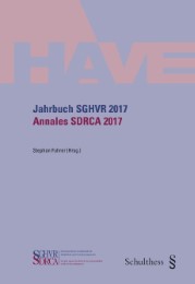 Jahrbuch SGHVR 2017 / Annales SDRCA 2017