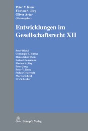 Entwicklungen im Gesellschaftsrecht XII - Cover