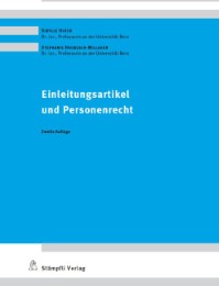 Einleitungsartikel und Personenrecht - Cover