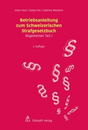 Betriebsanleitung zum Schweizerischen Strafgesetzbuch - Cover