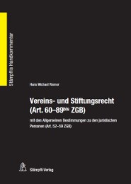 Vereins- und Stiftungsrecht (Art.60-89bis ZGB)
