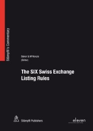 The SIX Swiss Exchange Listing Rules - Cover