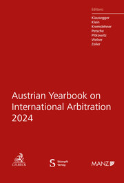 Austrian Yearbook on International Arbitration 2024 - Cover