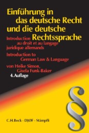 Einführung in das deutsche Recht und die deutsche Rechtssprache