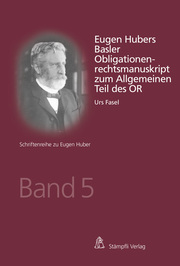Eugen Hubers Basler Obligationenrechtsmanuskript zum Allgemeinen Teil des OR - Cover