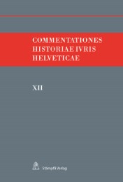 Commentationes Historiae Iuris Helveticae - Cover