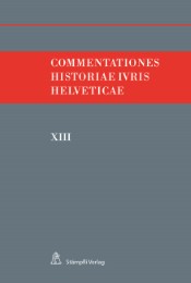 Commentationes Historiae Iuris Helveticae - XIII - Cover