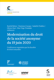 Modernisation du droit de la société anonyme du 19 juin 2020 - Cover