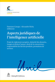 Aspects juridiques de l'intelligence artificielle - Cover