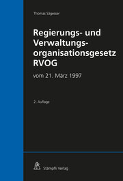 Regierungs- und Verwaltungsorganisationsgesetz RVOG - Cover