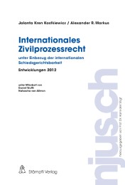Internationales Zivilprozessrecht, Entwicklungen 2012