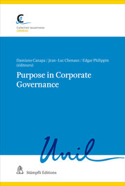 Purpose in Corporate Governance