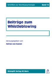 Whistleblowing - Multidisziplinäre Aspekte - Cover