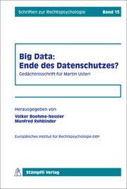 Big Data: Ende des Datenschutzes? - Cover