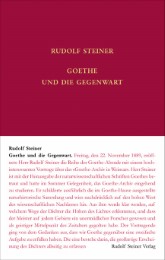 Goethe und die Gegenwart - Cover