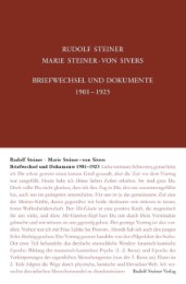Rudolf Steiner - Marie Steiner-von Sivers: Briefwechsel und Dokumente 1901-1925 - Cover