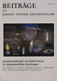 Beiträge zur Rudolf Steiner Gesamtausgabe, Heft 122
